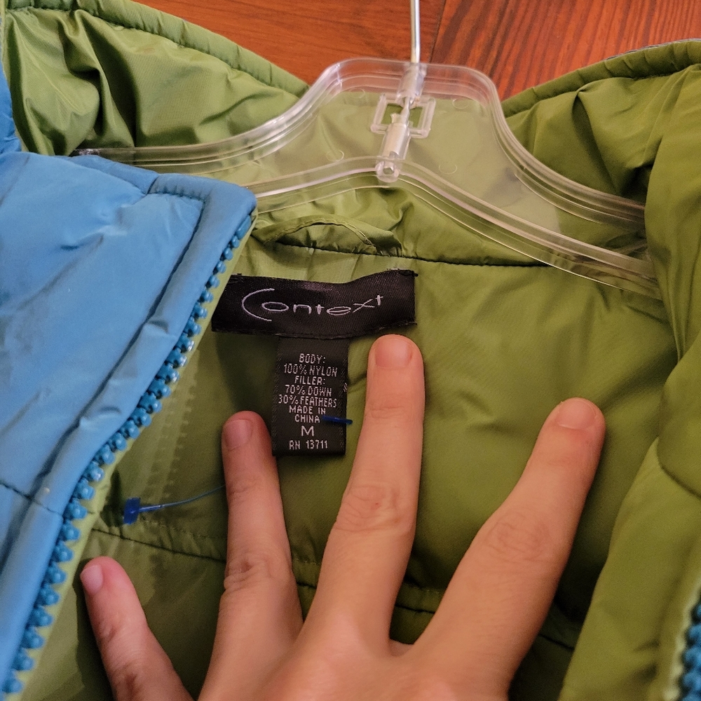 Teal down vest - Picture 3 of 3